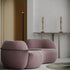 Eli Boucle Curved 3 Seater Sofa With Side Table Luxury Couch